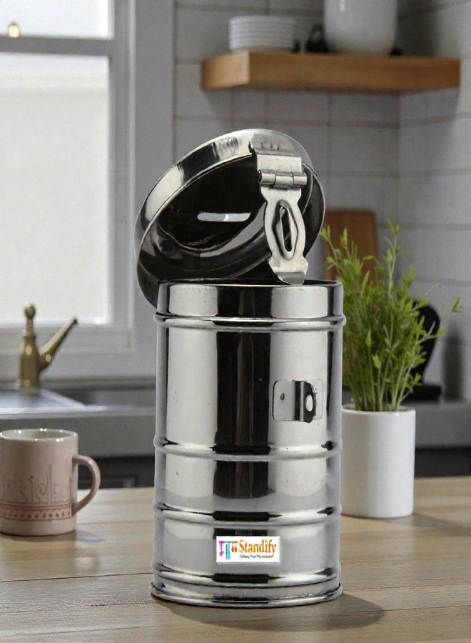 Standify® 1500ML Big Money Bank_A Stainless Steel Money Box Heavy Duty Bachat Gulak for Kids & Adults Unbreakable Piggy Bank. - Image 3